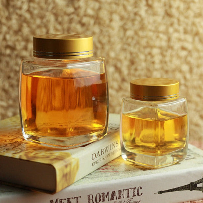 360 ML Square Glass Honey Jars