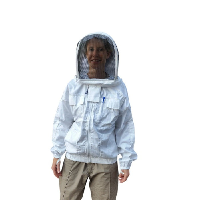 Poly Cotton Beekeeping Jacket With Fencing Veil