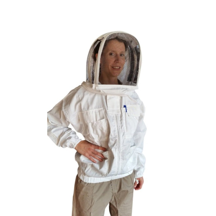 Poly Cotton Beekeeping Jacket With Fencing Veil