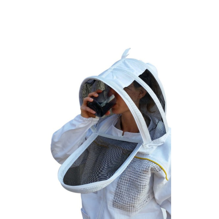 Poly Cotton Semi Ventilated Beekeeping Jacket With Fencing Veil