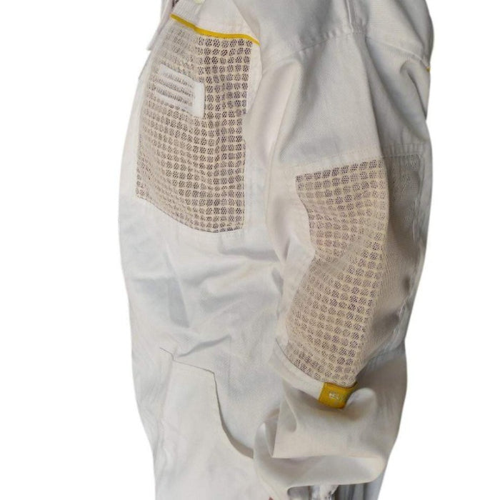 Cotton Semi Ventilated Beekeeping Suit With Round Brim Hat