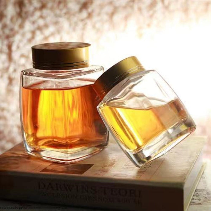 360 ML Square Glass Honey Jars