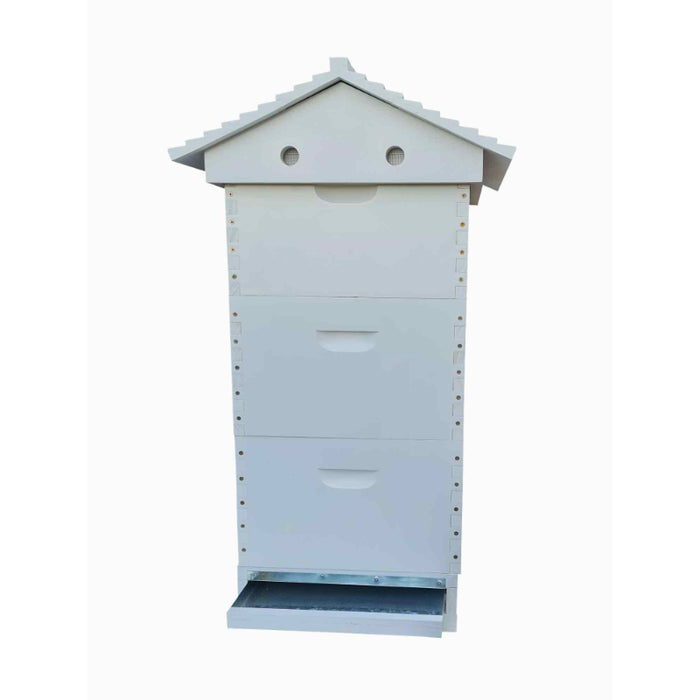 Beehive Assembled And Painted With Mesh Bottom Board