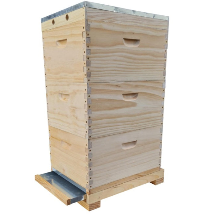 Three Levels Beehive With Mesh Bottom Board