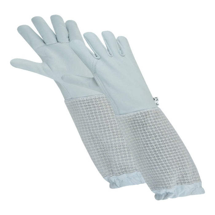 Cow Hide Gloves With Three Layer Mesh Ventilation