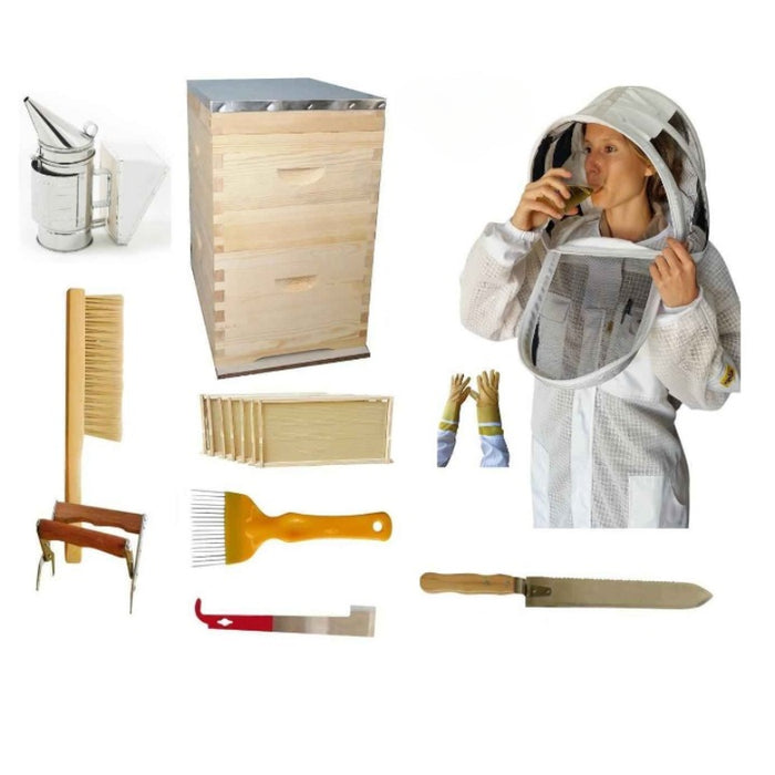 Beekeeping Kit Beehive Tools And Layer Mesh Suit