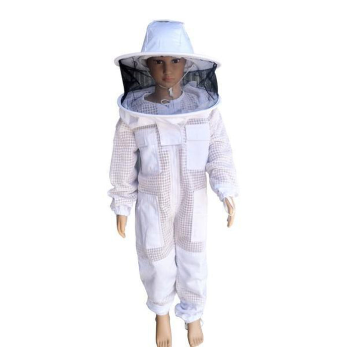 3 Layer Children's Beekeeping Suits With Round Hat Veil