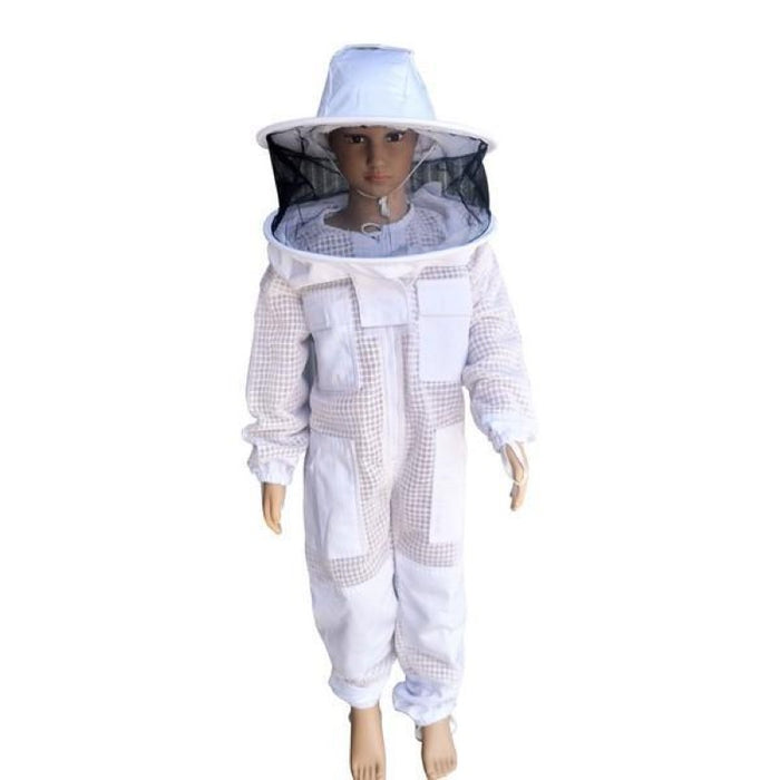 3-Layer Children’s Beekeeping Suits With Round Hat Veil