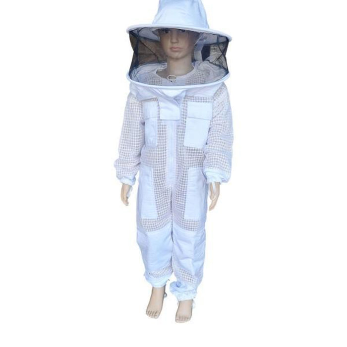 3 Layer Children's Beekeeping Suits With Round Hat Veil