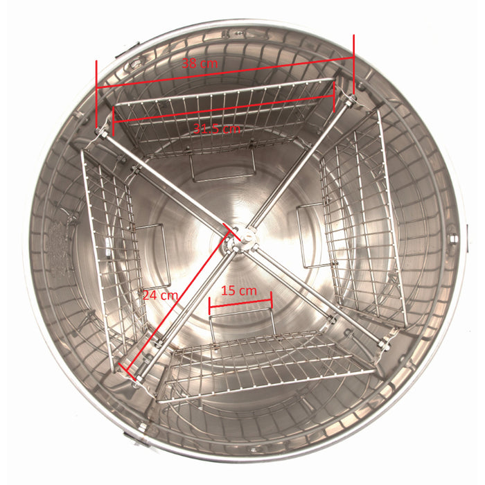 4 Frames Manual Honey Extractor