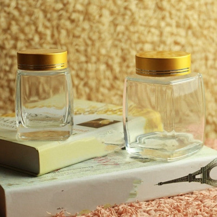 Premium Quality Square Glass Jars 180 Ml