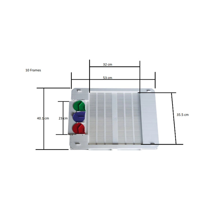 Mesh Bottom Board With Triple Entrance Disk