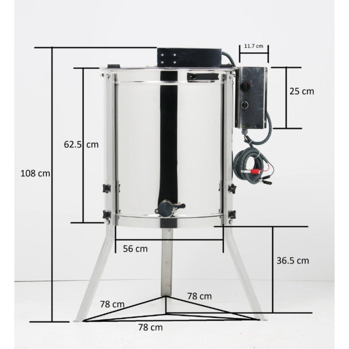 Electric 220V & 12V Battery Operated Honey Extractor